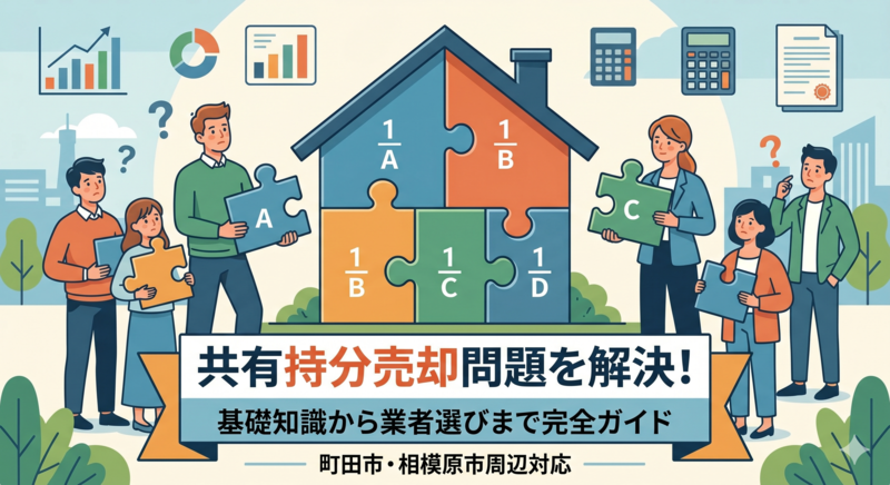 町田市の共有持分、どう売る?買取業者の選び方と損しない売却方法を徹底解説
